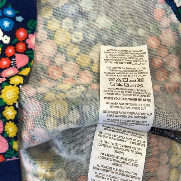 Mini Boden colorful floral rainbow jersey dresss nwt - Picture 4 of 5